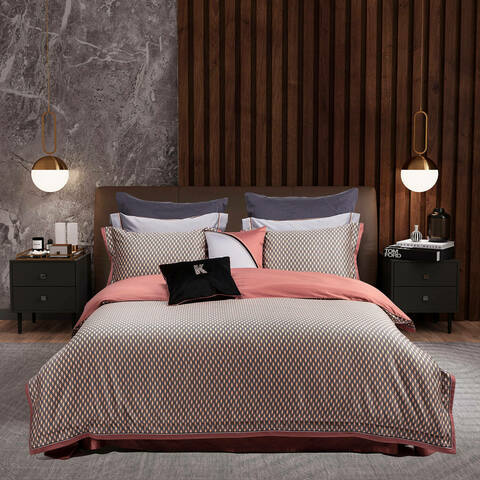 Постельное белье семейное Sharmes Delorm бежевое/золотое