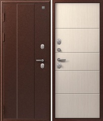 Входная дверь SEZAM Термо-100 Медь антик - Лиственница светлая