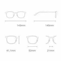 Очки для компьютера Mijia Anti-Blue Light Glasses (HMJ03RM) черные