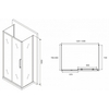 Abber Schwarzer Diamant AG30130MH-S80M-S80M Душевой уголок, 130x80x195