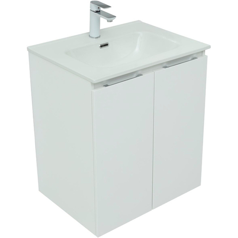 Aquanet 277522 Тумба Алвита new 60 подвесная 2 дв. цв.белый матовый (277522)