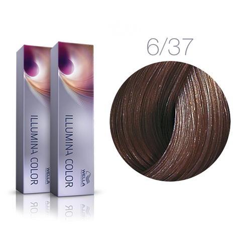 Wella Professional Illumina Color 6/19 (Темный блонд пепельный сандрэ) - Стойкая крем-краска для волос