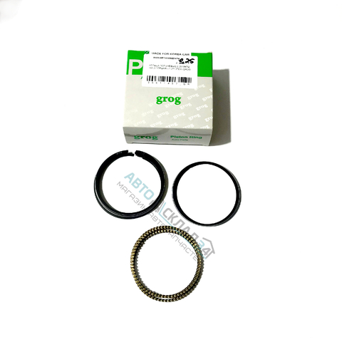 КОЛЬЦА ПОРШНЕВЫЕ 0,25 MATIZ 0,8 GROG (НА 3 ПОРШНЯ) 68,75 1,2*1,2*2,4 (ТОНКИЕ)