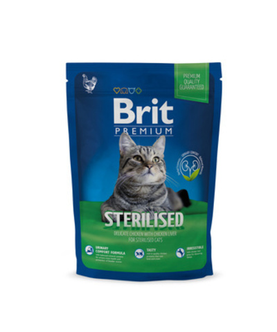 Brit Premium Cat Sterilised Chicken Курица и куриная печень для стерилизованных кошек 800г