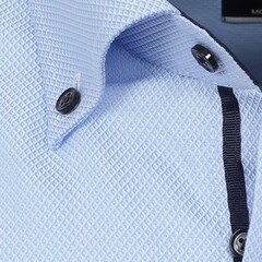 Рубашка Venti Modern Fit 613681900-101 голубая короткий рукав