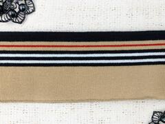 Подвязы трикотажные, ш. 6,5 см, L 120 см, бежевый