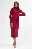 Платье для беременных и кормящих 12857 ягодный
