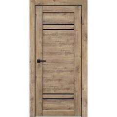 Купить Межкомнатная дверь экошпон Сигма 28.4 дуб болтон остеклённая