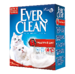 Ever Clean Multiple Cat Наполнитель для кошачьего туалета (красная полоса) комкующийся для нескольких кошек