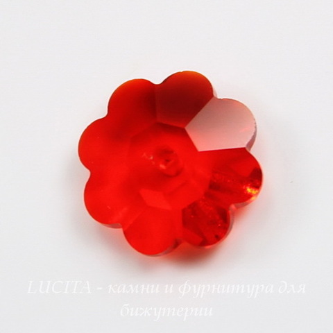 3700 Бусина - рондель Сваровски "Цветочек" Light Siam 10 мм ()
