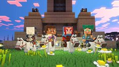 Minecraft Legends Deluxe Edition  (диск для PS4, полностью на русском языке)