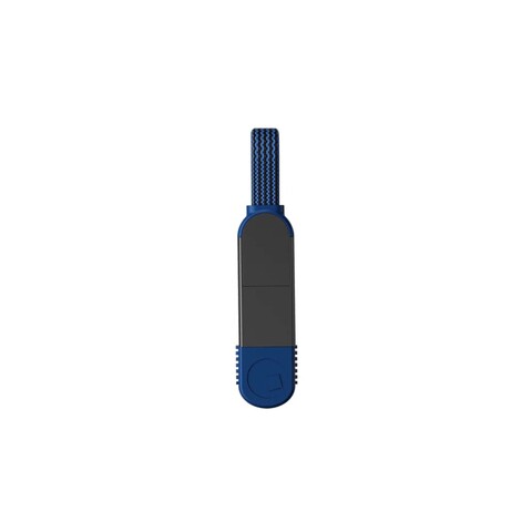 Зарядный кабель-брелок 6-в-1 Rolling Square inCharge X, Sapphire Blue (14,5 см) до 100Вт
