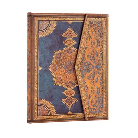 Paperblanks notebook Safavid Binding Art / Safavid Indigo Midi size Unlined