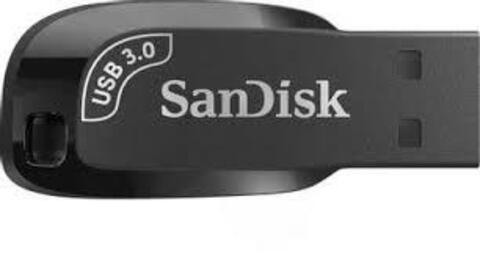 Флеш-накопитель SanDisk 128GB Ultra Shift Flash Drive Black