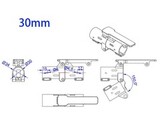 Механизм для складывания лучей (зажим) RJXHOBBY RJX3787 V2 30 мм
