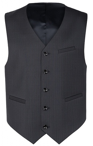 Темно-серый костюмный жилет STENSER для школьника