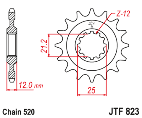 Звезда ведущая JTF823-14