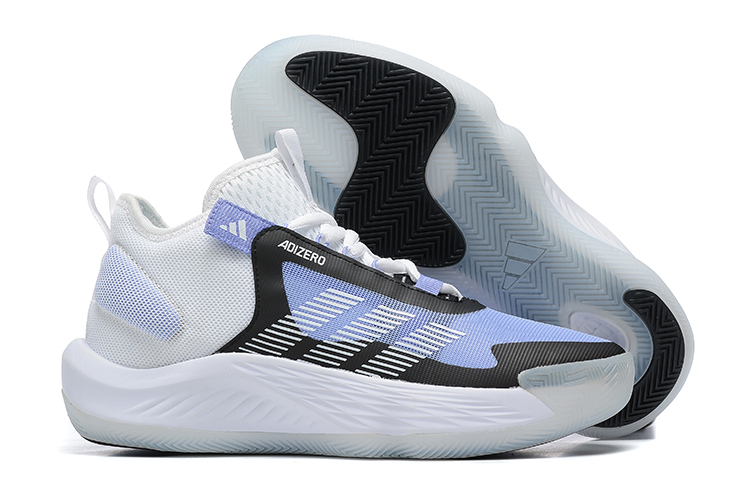 White and black adidas basketball shoes hot sale