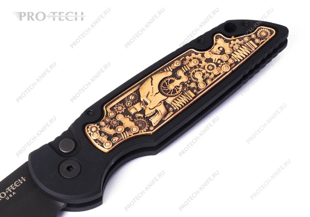 Нож Pro-Tech TR-3.53 Limited Copper Steampunk Handle - фотография 