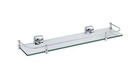 Fixsen KVADRO Полка стеклянная с ограничителем FX-61303B