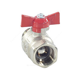 Кран шаровой латунь никель Крепыш 331 аналог 11б27п1 Ду 20 Ру16 ВР/НР полнопроходной бабочка ГАЛЛОП 103244