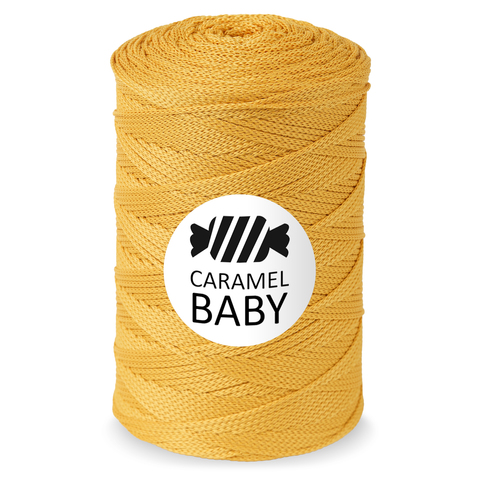 Шнур для вязания Caramel Baby 500 м горчица 7707