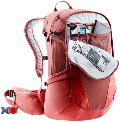 Картинка рюкзак туристический Deuter Futura 25 SL Caspia-Currant - 9