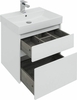Aquanet 245240 Тумба с раковиной Nova Lite 60 2 ящ. цв. бел. глянец (245240)