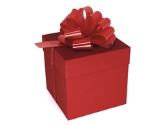 Коробка для подарков Красная  15,5 см*15,5 см*15,5 см