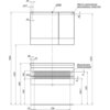 Aquanet 158858 Компл.2 - Зеркало Нота 90 цв.св.дуб (камерино) (158858)