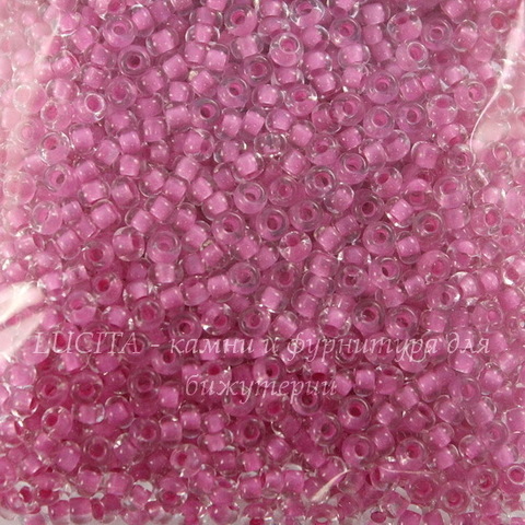 38325 Бисер 10/0 Preciosa Кристалл розовый с цветным центром
