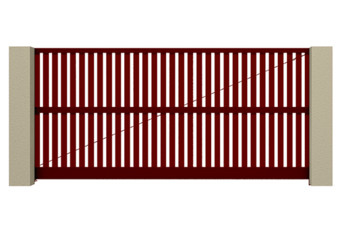 Откатные ворота Алютех Prestige 4750х2085 (шхв)