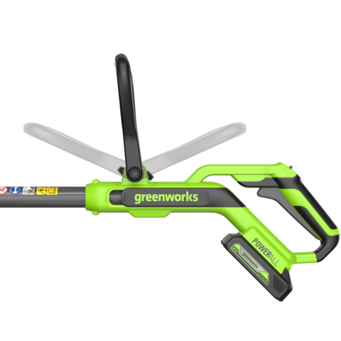 Триммер Greenworks G24LT301, 24v, 30 см, ø 1.6 мм с 1хАКБ 4А и ЗУ (аккумуляторный)