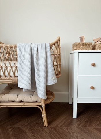 Плед вязаный "Светло серый"