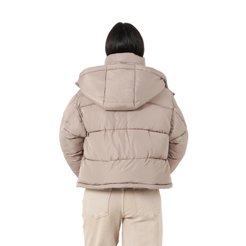 BIG puffer jacket sand