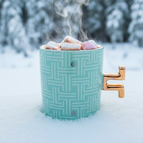 Керамическая кружка SWED HOUSE, бирюзовый, 325 мл