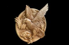 Силиконовый молд Ястреб (медальон) № 0478- м