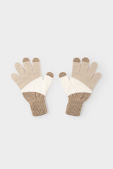перчатки  для девочки КВ 10014/бежевый