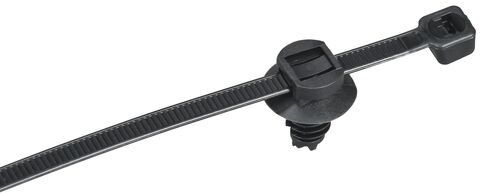 Хомут P6.6 с креп. на ёлочку чёрный 4,8х200мм 100шт/упак IEK