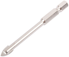 Сверло по кафелю, шестигранный u-хвостовик под биту 6 мм, 36016