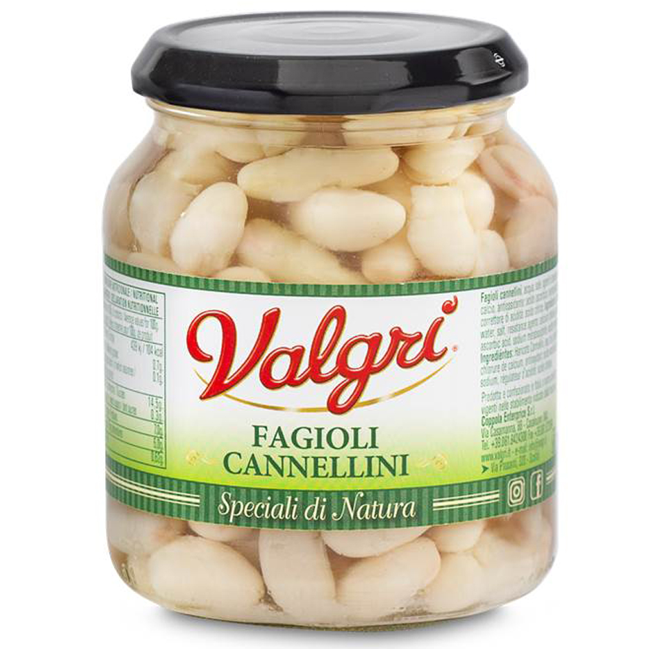 Фасоль белая Каннеллини консервированная Valgri 350 г