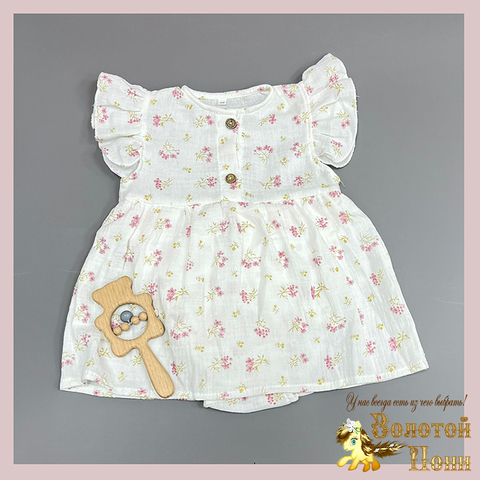 Платье-боди муслин (62-80) 260429-ZG1546