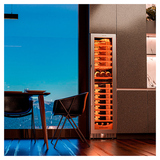 Винный шкаф MEYVEL MV106-KST2 (Slim) 385 л 450х695х1800 мм черный