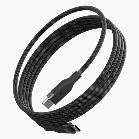 Кабель магнитный Energea HELIX MAGNETIC, USB-C to USB-C, 100W 1.5M, Черный | Black