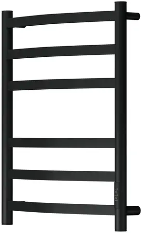 Полотенцесушитель электрический Point Антея PN17856B П6 500x600, диммер справа, черный