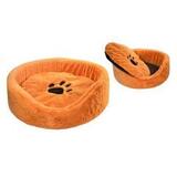 Лежанка для кошек и собак Дарэлл 50x50x17 см. оранжевый