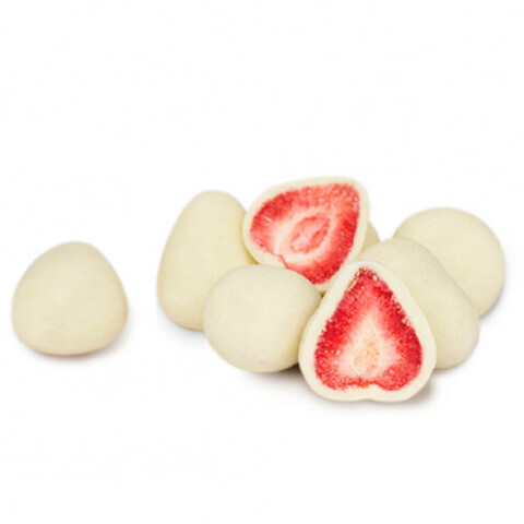 Драже Амавел Клубника в белом шоколаде 549 3кг вес