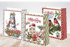 Пакет подарочный S вертикальный, С Новым годом, МИКС, 18*23*10 см (Д*В*Ш), 1 шт.