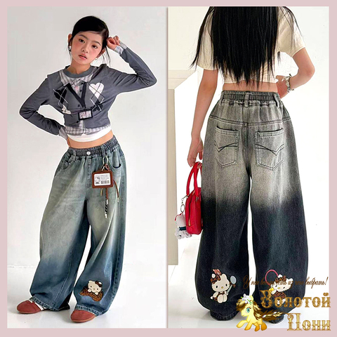 Джинсы девочке (5-10) 251205-GNK162.2