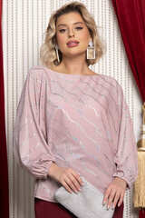 Блуза Путь к сердцу НЬЮ (бежево-розовая) Б14946-30М LT Collection